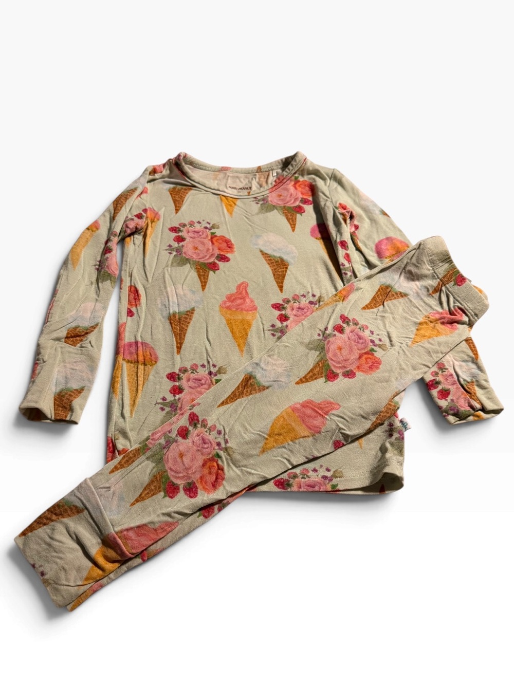 Posh Peanut Flower Ice cream Cone Pajama Set 2T